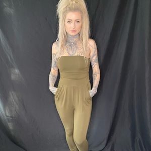 Tube Top Romper Jumpsuit